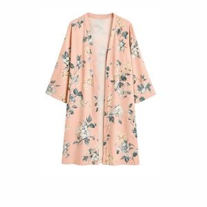 Cold water creek cottage core Floral Kimono Robe medium